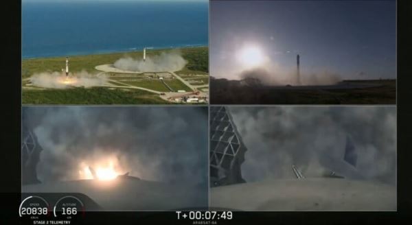 SpaceX провела первый успешный коммерческий запуск сверхтяжелой ракеты Falcon Heavy